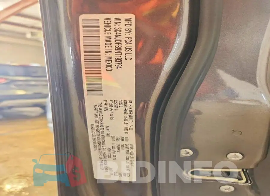3C4NJDFB9NT193794 Photo# 14