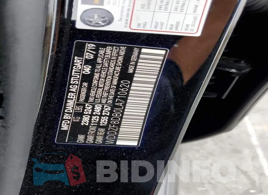 WDDZF8DB0LA710620 Photo# 13