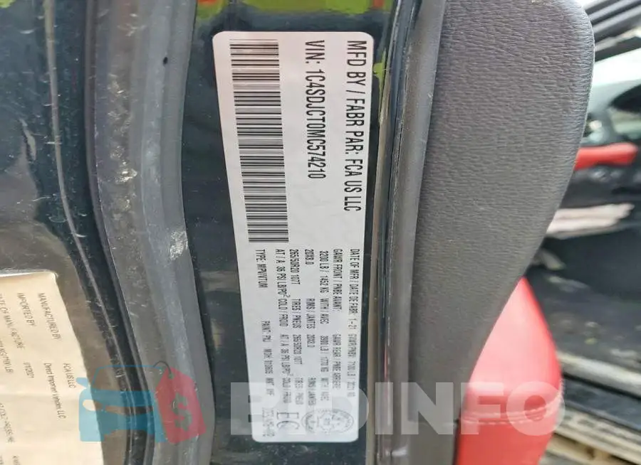 1C4SDJCT0MC574210 Photo# 14