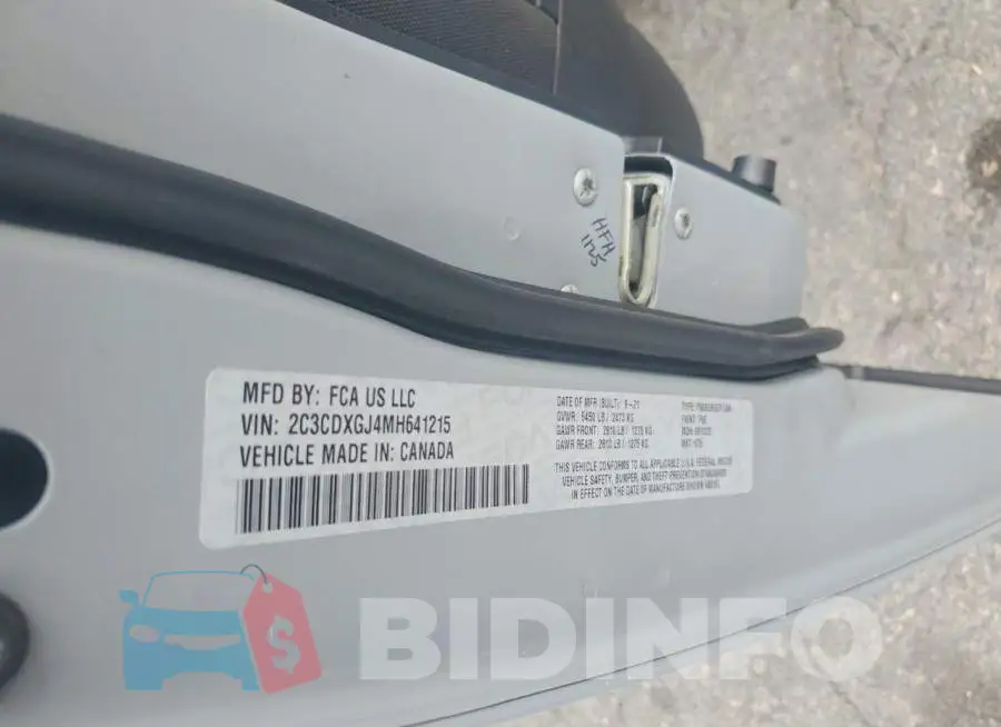 2C3CDXGJ4MH641215 Photo# 12