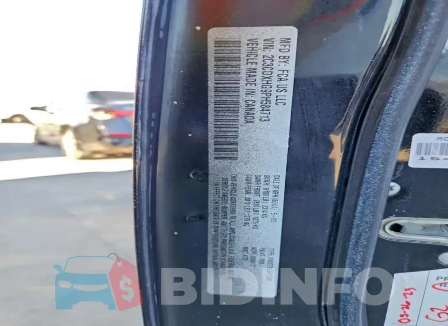 2C3CDXHG9PH584713 Photo# 12