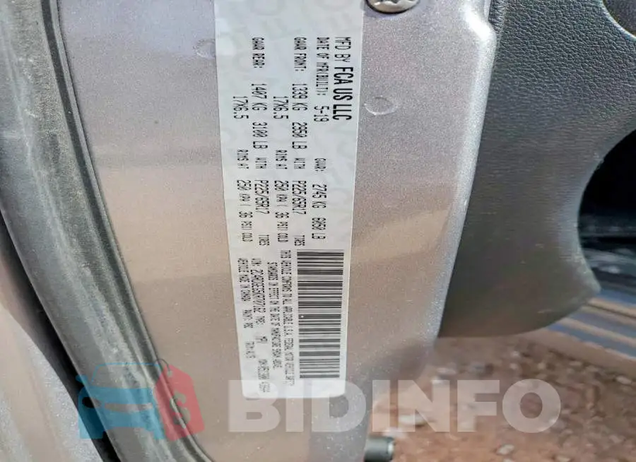 2C4RDGEG5KR707162 Photo# 13