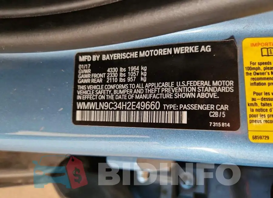 WMWLN9C34H2E49660 Photo# 12