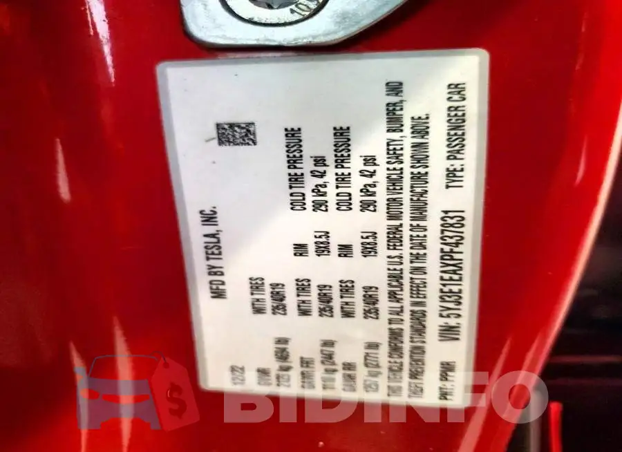 5YJ3E1EAXPF437831 Photo# 12