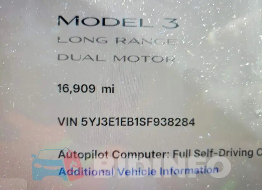 5YJ3E1EB1SF938284 Photo# 9