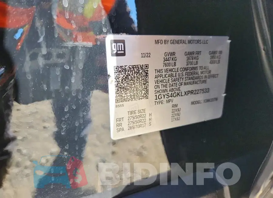 1GYS4GKLXPR227533 Photo# 14