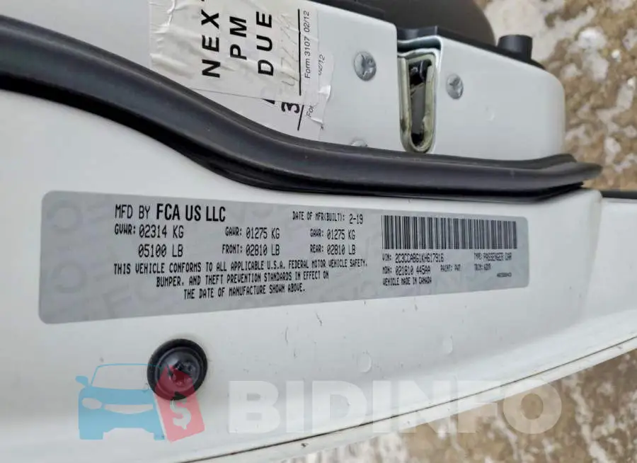 2C3CCABG1KH617916 Photo# 12