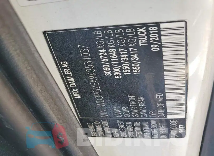 WD3PG2EA9K3531037 Photo# 12
