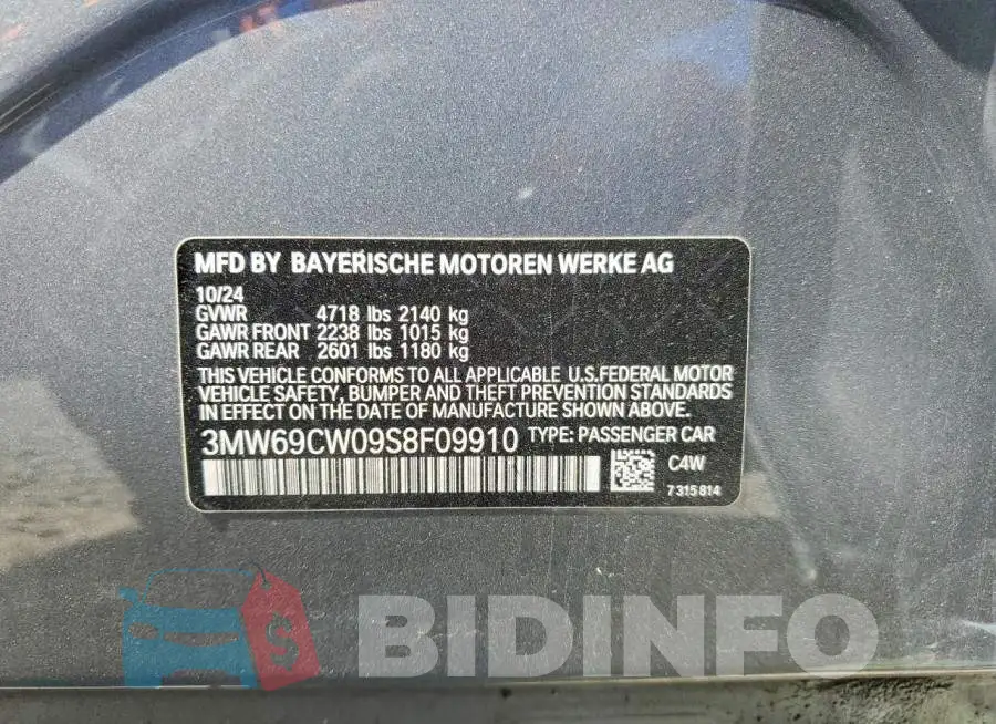 3MW69CW09S8F09910 Photo# 13