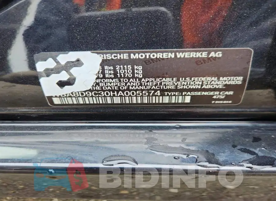 WBA8D9C30HA005574 Photo# 12