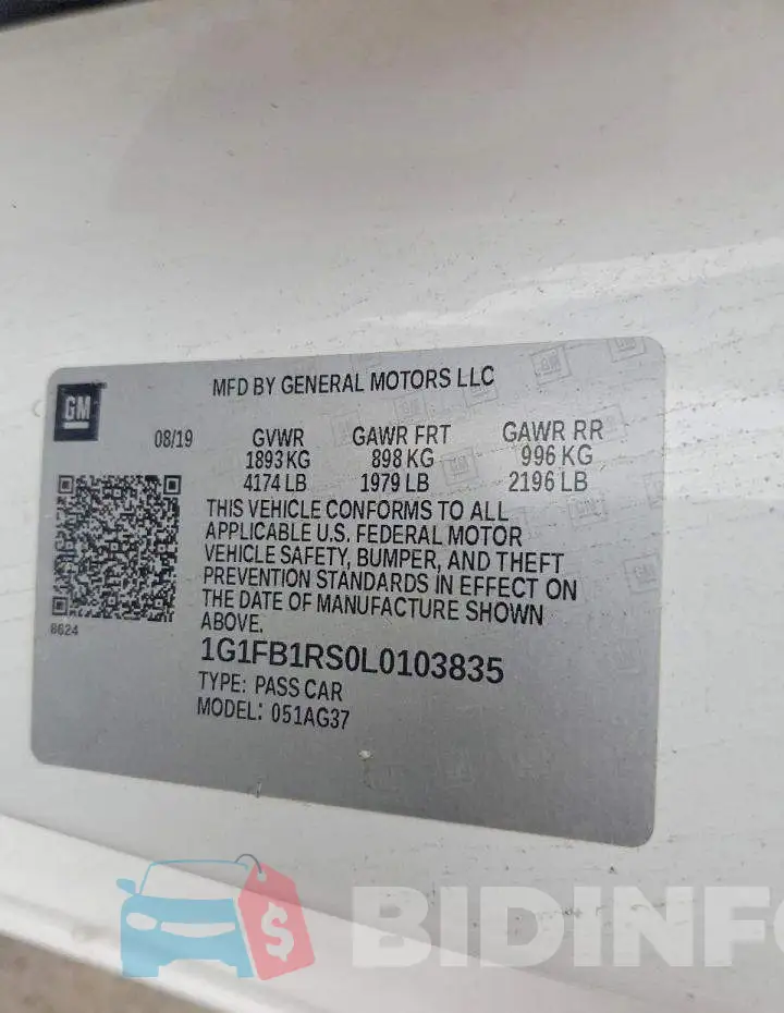 1G1FB1RS0L0103835 Photo# 12