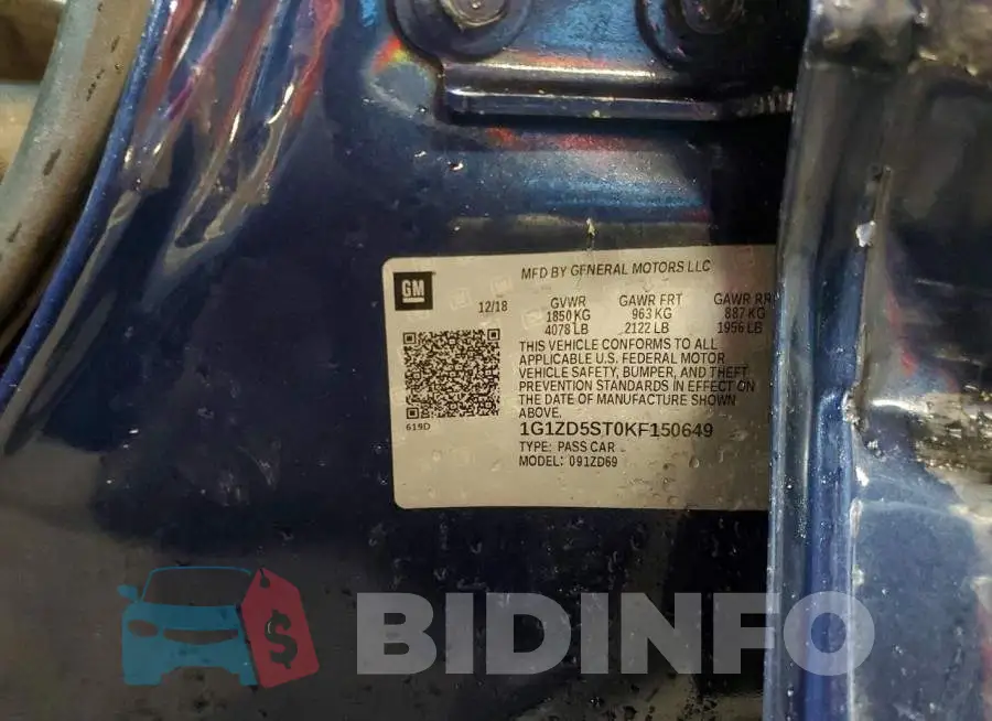 1G1ZD5ST0KF150649 Photo# 12