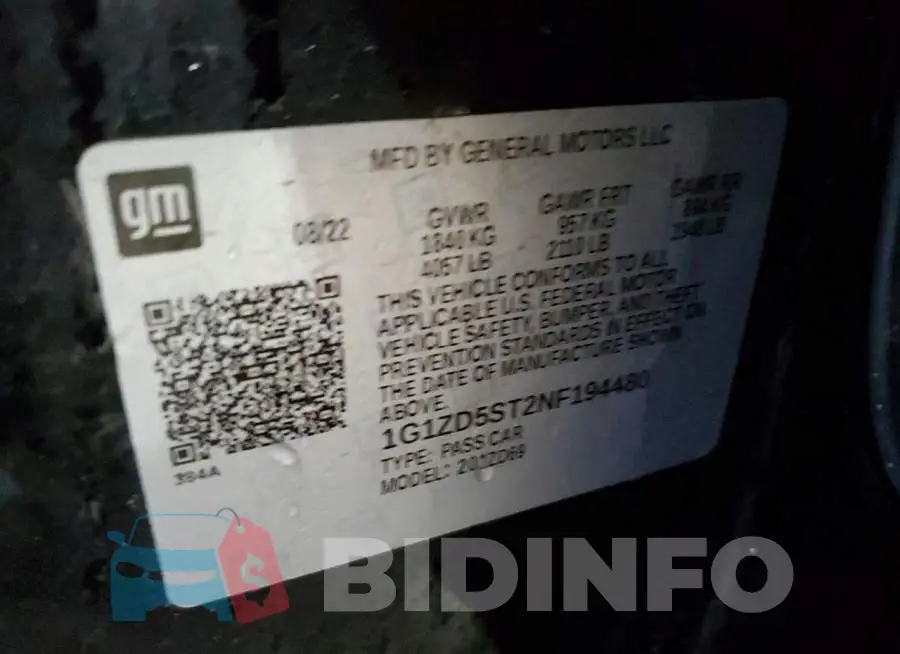1G1ZD5ST2NF194480 Photo# 12