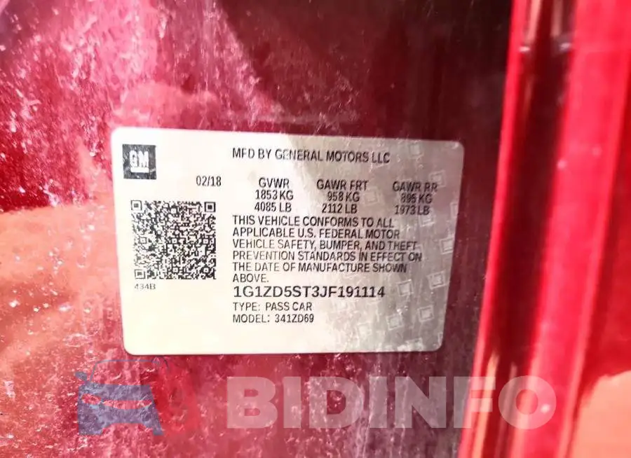 1G1ZD5ST3JF191114 Photo# 12