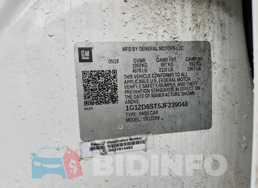 1G1ZD5ST5JF239048 Photo# 12