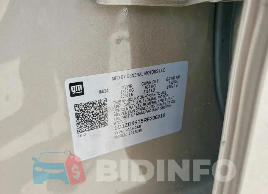 1G1ZD5ST5RF206210 Photo# 12