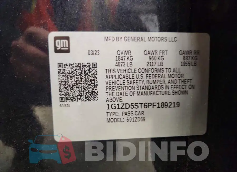 1G1ZD5ST6PF189219 Photo# 12