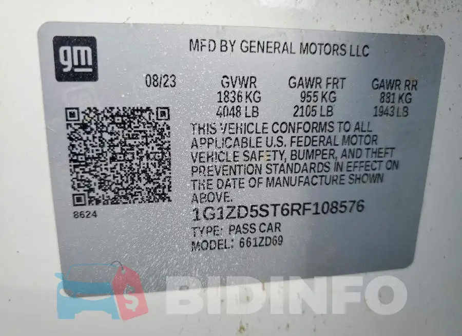 1G1ZD5ST6RF108576 Photo# 12