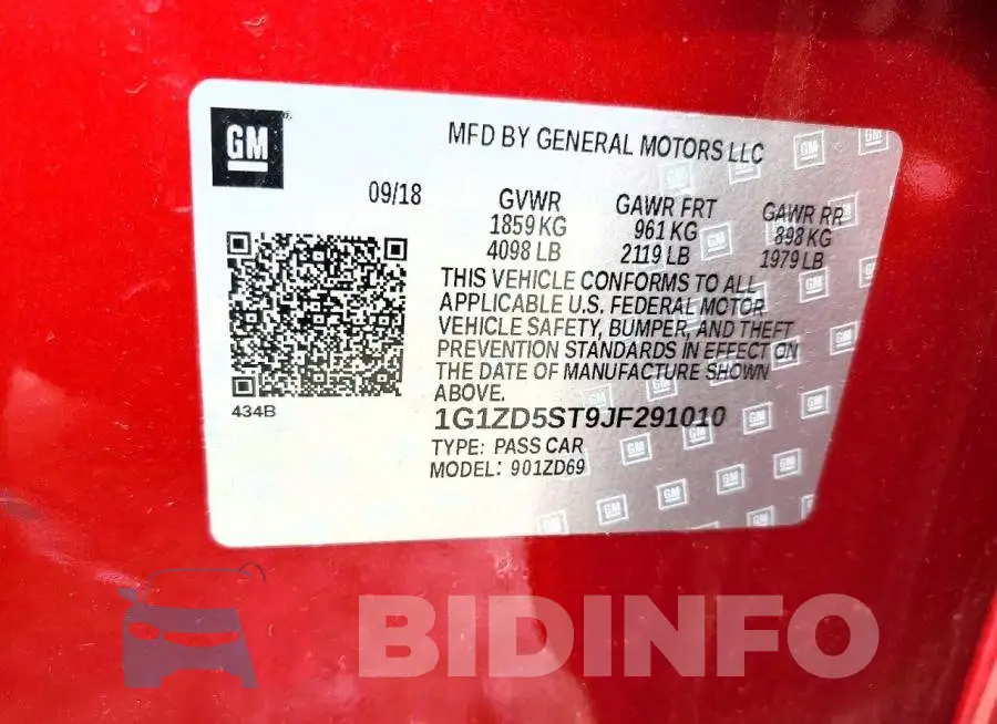 1G1ZD5ST9JF291010 Photo# 12