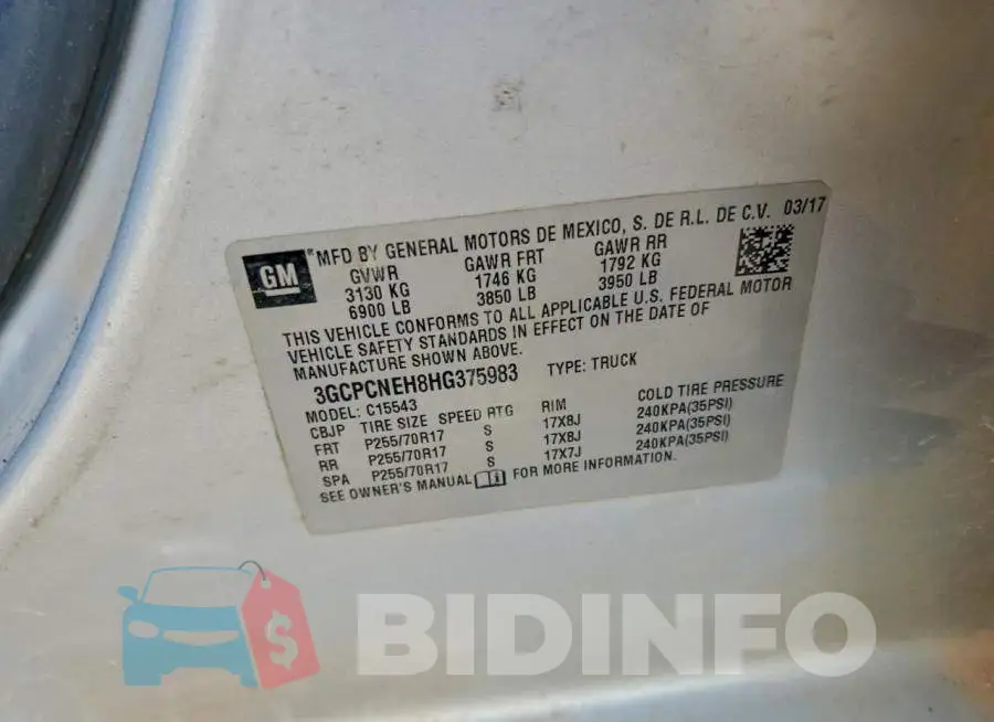 3GCPCNEH8HG375983 Photo# 12