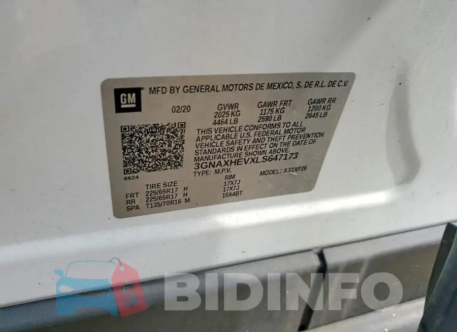 3GNAXHEVXLS647173 Photo# 13