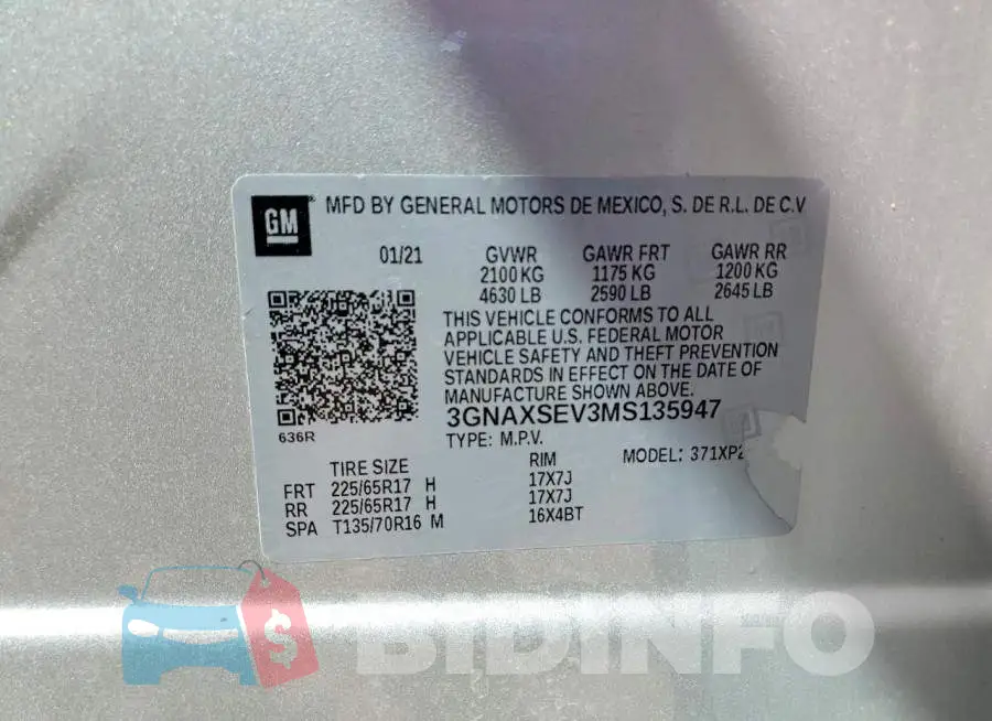 3GNAXSEV3MS135947 Photo# 13