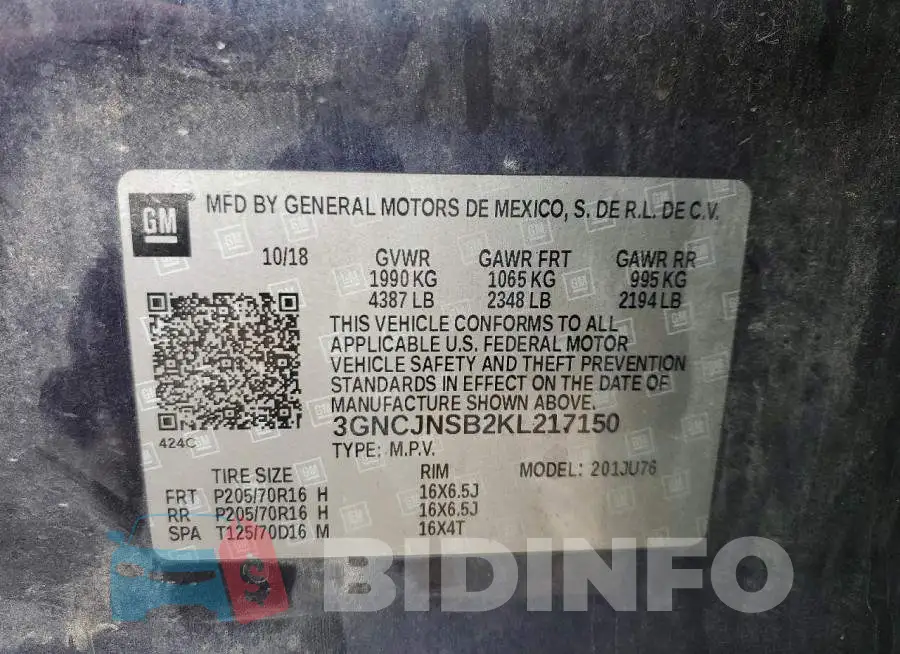 3GNCJNSB2KL217150 Photo# 13