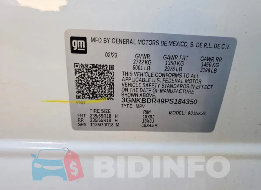 3GNKBDR49PS184350 Photo# 13
