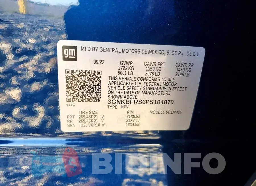 3GNKBFRS6PS104870 Photo# 12