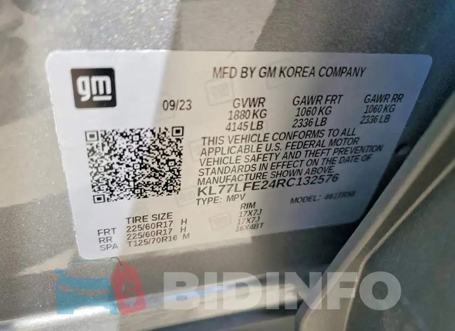 KL77LFE24RC132576 Photo# 13