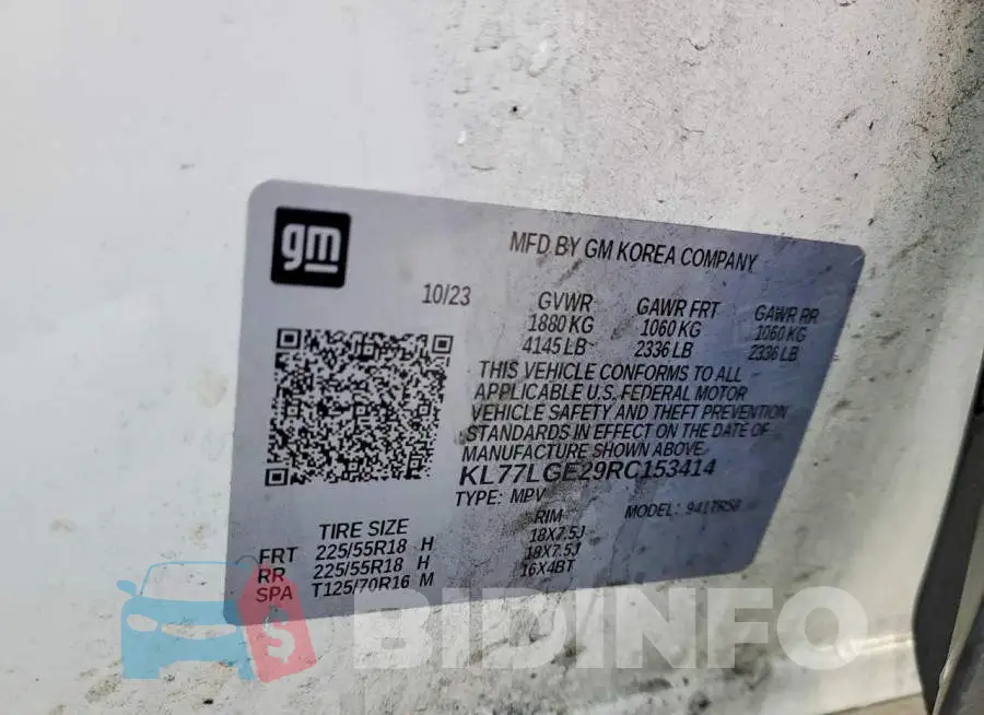 KL77LGE29RC153414 Photo# 13