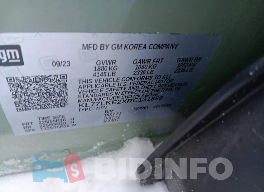 KL77LKE2XRC131859 Photo# 12