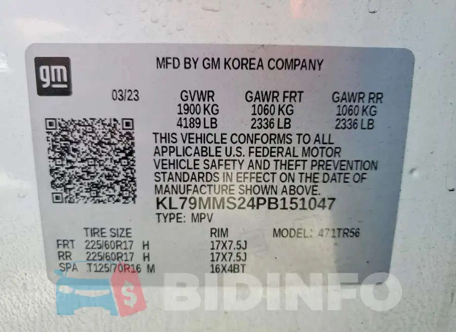KL79MMS24PB151047 Photo# 13