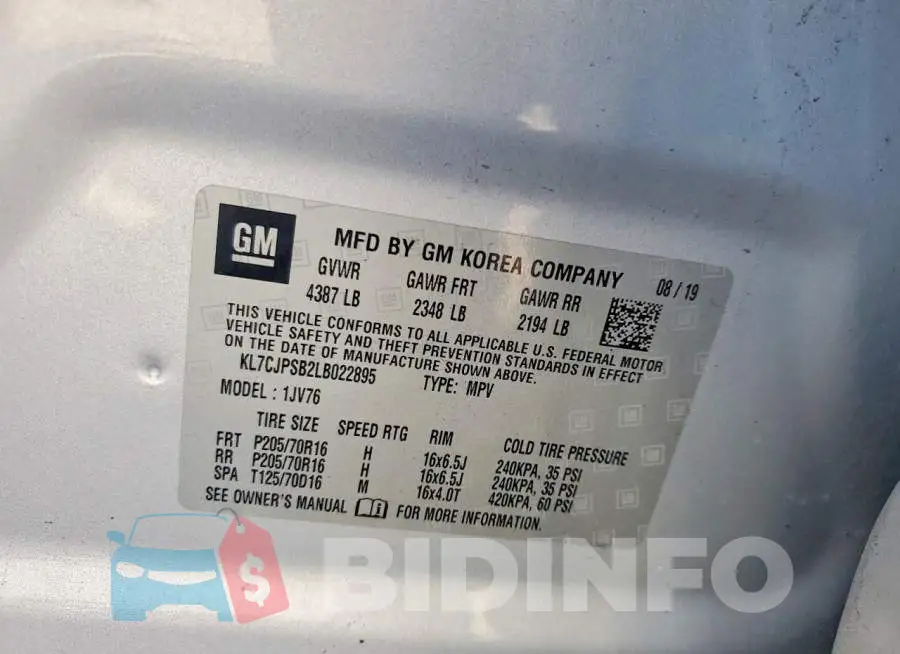 KL7CJPSB2LB022895 Photo# 12