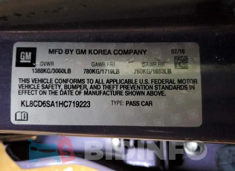 KL8CD6SA1HC719223 Photo# 12