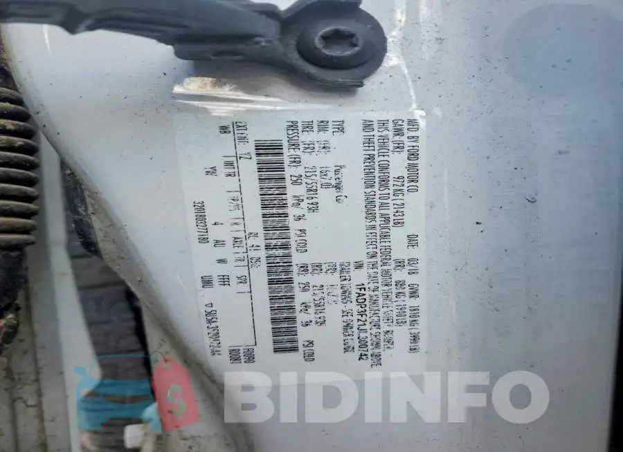 1FADP3F21JL300742 Photo# 13