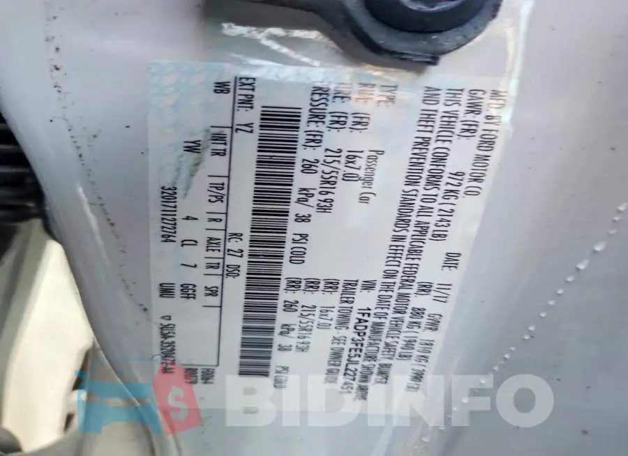 1FADP3FE5JL227451 Photo# 12