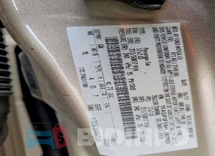 1FADP3FE6HL292903 Photo# 12