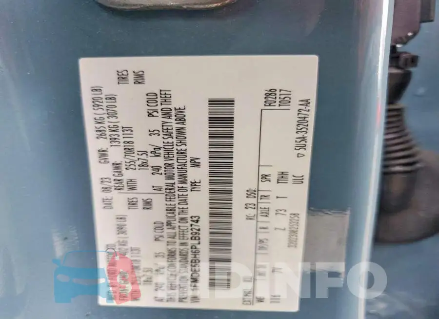 1FMDE5BH6PLB92743 Photo# 13