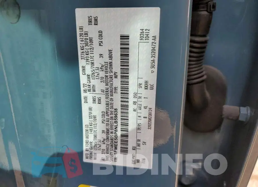 1FMEE5BP8NLB59638 Photo# 13
