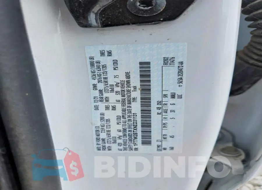 1FT7W2BTXNED31131 Photo# 12