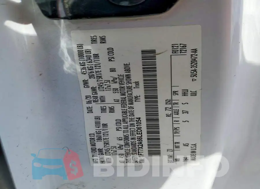 1FT7X2A66LED61054 Photo# 13