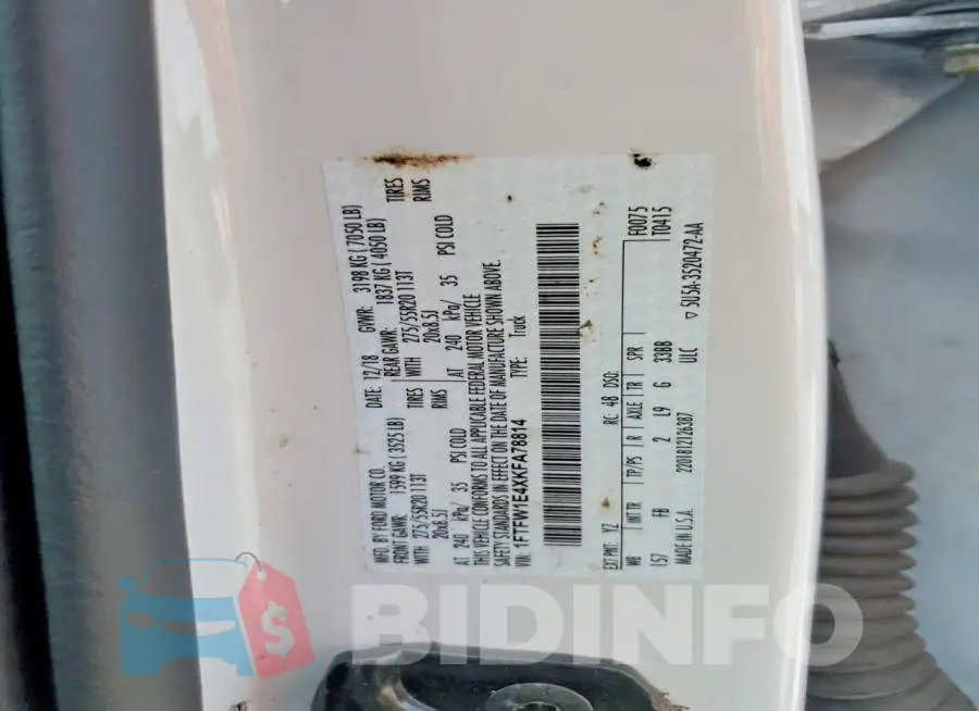 1FTFW1E4XKFA78814 Photo# 12