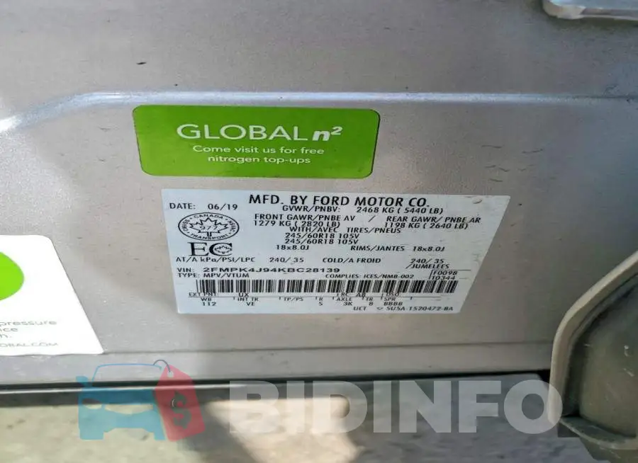 2FMPK4J94KBC28139 Photo# 13