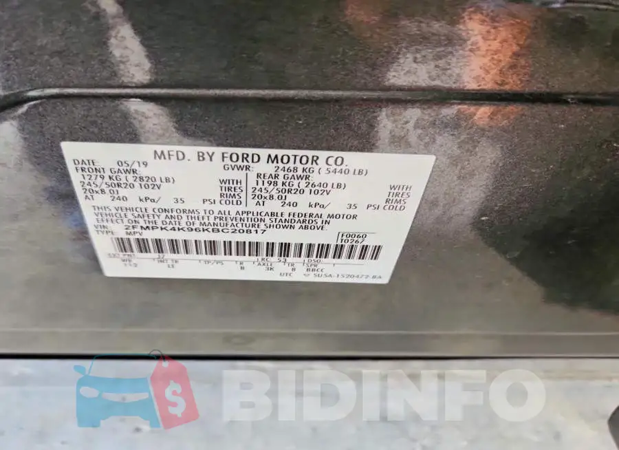 2FMPK4K96KBC20817 Photo# 13