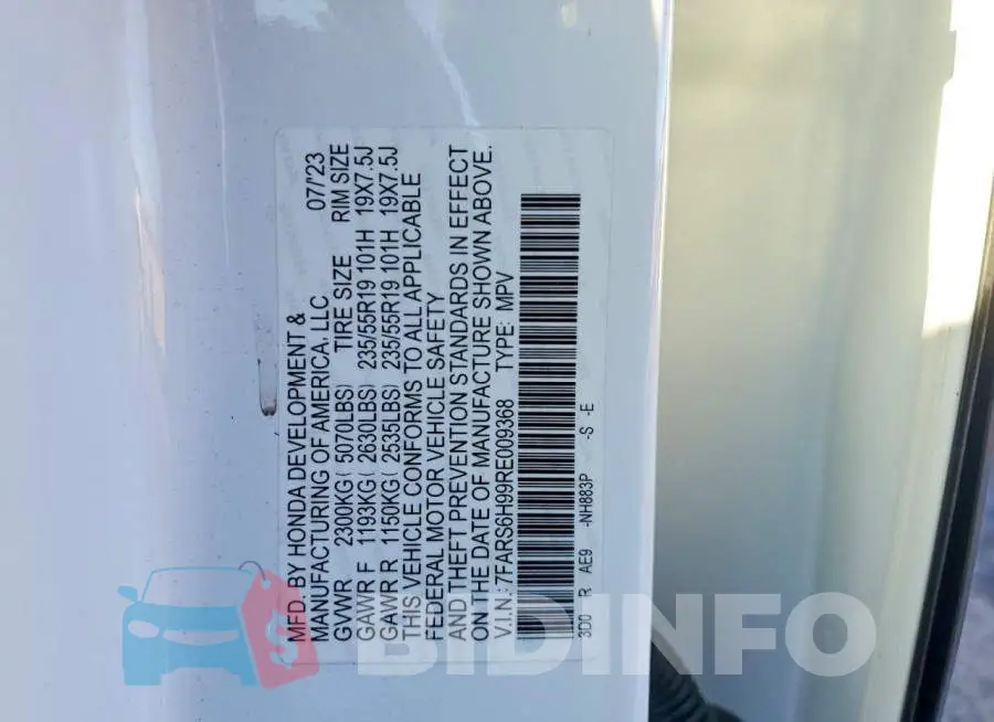 7FARS6H99RE009368 Photo# 13