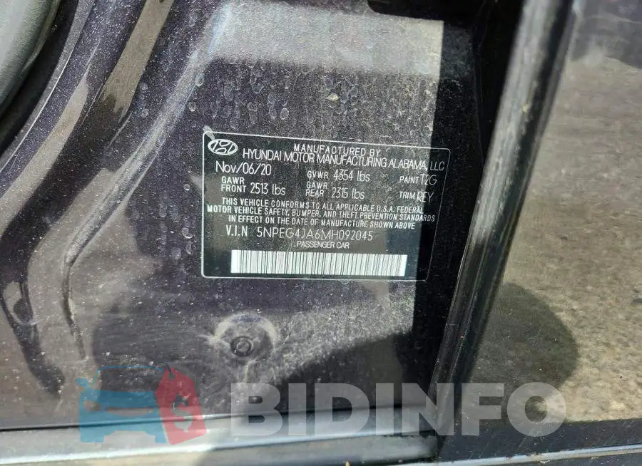 5NPEG4JA6MH092045 Photo# 12