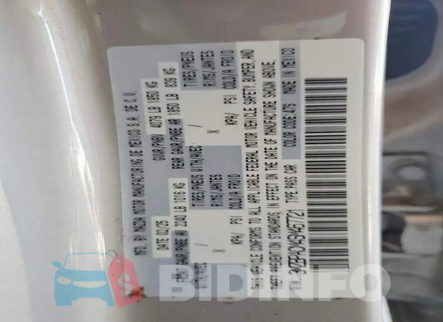 3MZBPACM4SM467721 Photo# 12