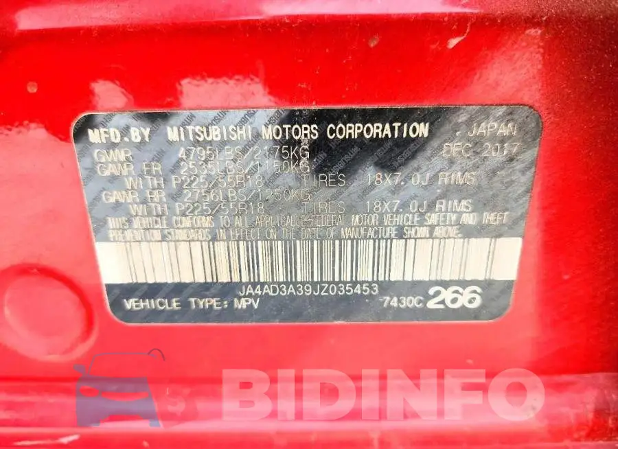 JA4AD3A39JZ035453 Photo# 12