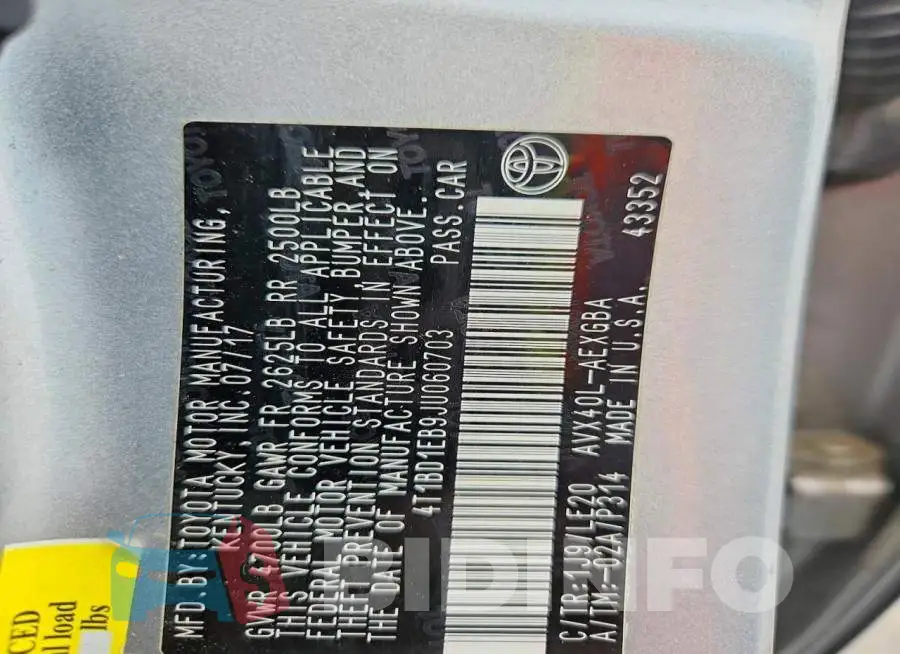 4T1BD1EB9JU060703 Photo# 12
